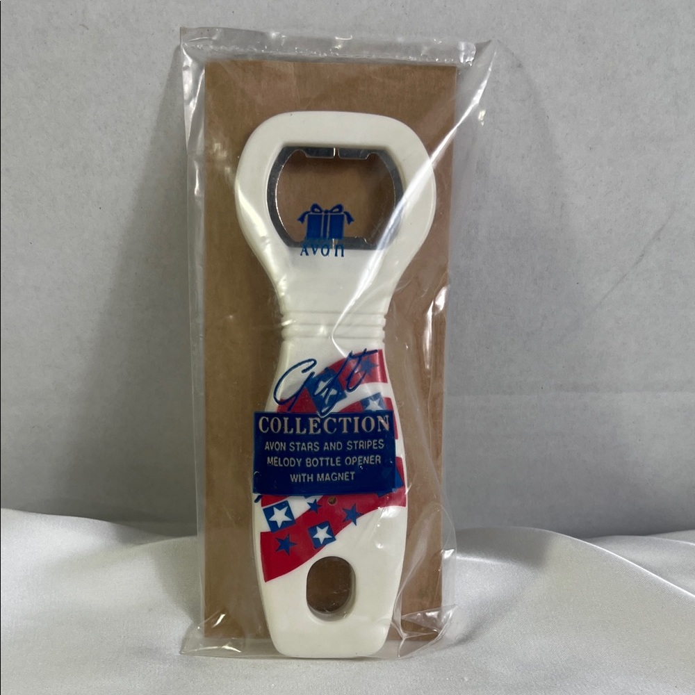 Vintage Avon Stars and Stripes Bottle Opener with Magnet Patriotic USA 4th July